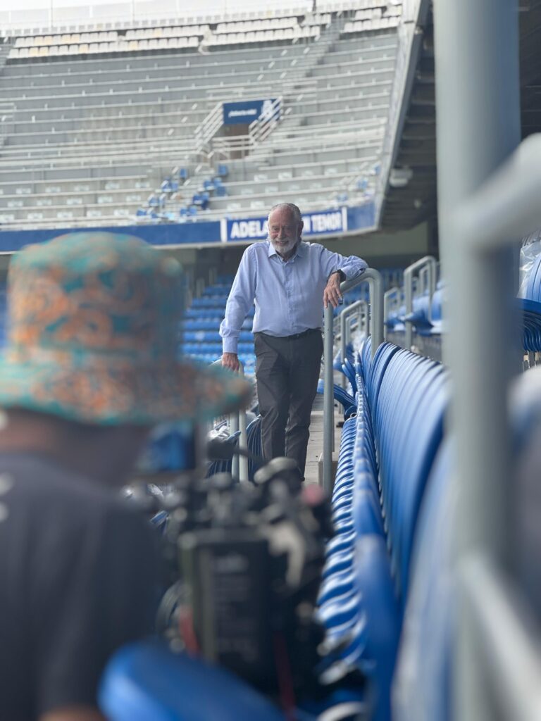 El martes 15 de julio realizamos nuestro primer rodaje oficialmente sostenible en el Estadio Heliodoro Rodríguez López.